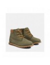 TIMBERLAND POKEY PINE FLUFFY-COLLAR ZIP BOOT VOOR PEUTERS EN KLEUTERS IN GROEN