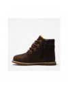 TIMBERLAND POCKEY PINE FLUFFY-COLLAR ZIP BOOT VOOR PEUTERS EN KLEUTERS IN DONKERBRUIN