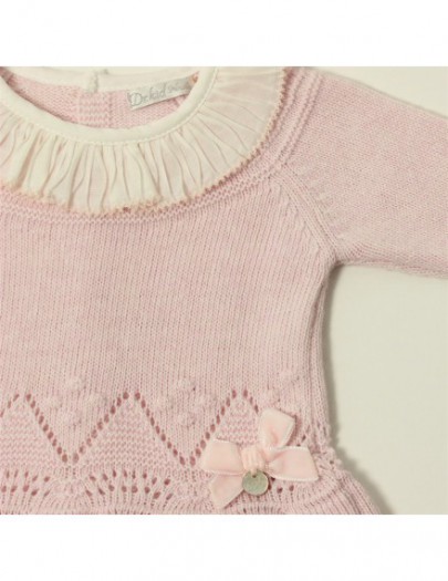 DR.KID DRESS TRICOT ROSE