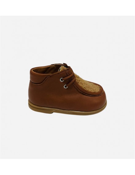 ELI FIRST STEPS BOOTIE CUTE LETHER COGNAC