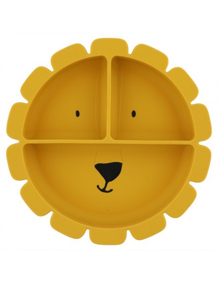 TRIXIE MR LION SILICONEN BORD MET VAKJES EN ZUIGNAP