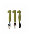 TRIXIE SILICONE CUTLERY SET 3-PACK - MR DINO