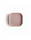 MUSHIE PLATES SQUARE 2 STUKS BLUSH