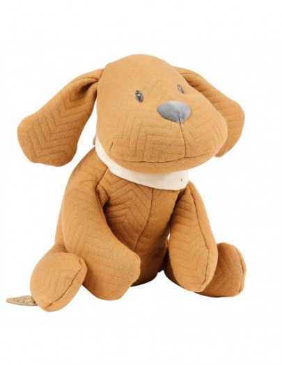 OT NATTOU CHARLIE KNUFFEL HOND JACQUARD KARAMEL 30CM