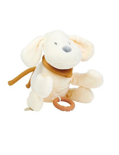 OT NATTOU CHARLIE MUZIEKTREKKER HOND FLANEL VANILLE 30CM