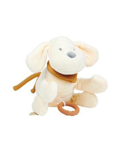 OT NATTOU CHARLIE MUZIEKTREKKER HOND FLANEL VANILLE 30CM