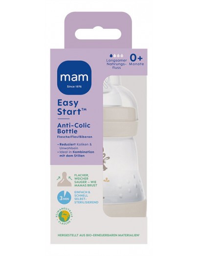 MAM ZUIGFLES 160ML EASY START ANTI-COLIC BEIGE