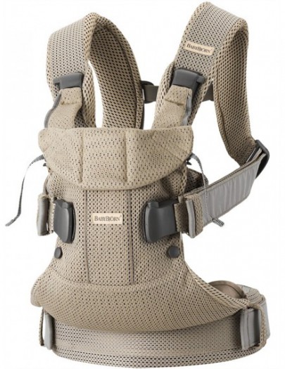 BABY BJORN DRAAGZAK ONE AIR 3D MESH GRIJS BEIGE