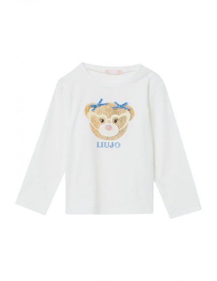 LIU JO LONGSLEEVE WIT  MET BEERTJE