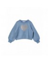 LIU JO SWEATER BLAUW MET BEERTJE