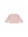 LIU JO SWEATER FLOWERS MISTIC ROSE