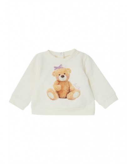 LIU JO SWEATER BEAR ECRU