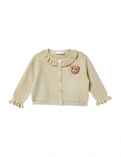 LIU JO GILET GOLD BEAR