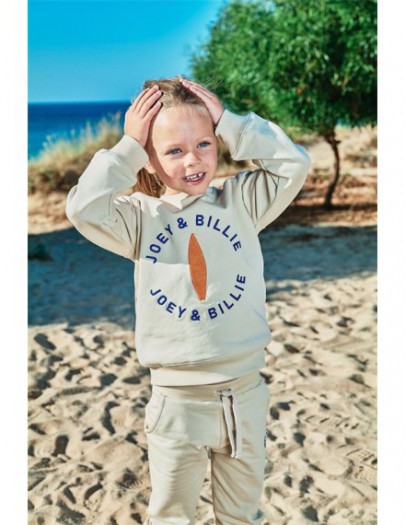 JOEY & BILLIE SWEATER LOGO MARINE