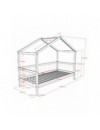 VIPACK HUISBED FORREST BEECH WHITE + LADE 90X200CM