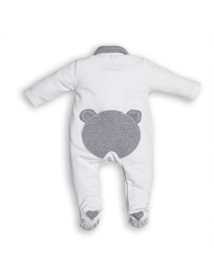 OT FIRST KRUIPPAKJE ORSO WHITE-GREY TEDDY BACKSIDE & FEET