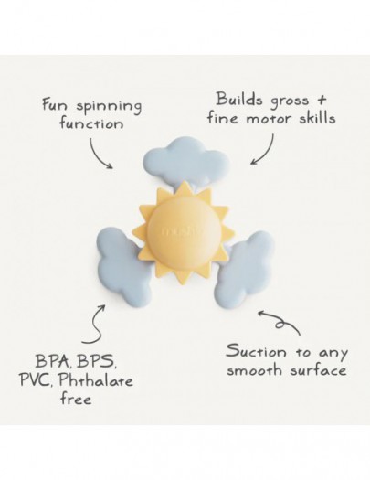 MUSHIE SUCTION SPINNER TOY SUNSHINE