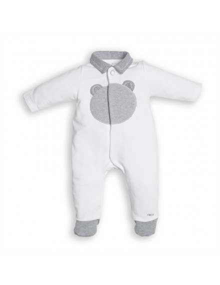 OT FIRST KRUIPPAKJE ARTHUUR XL WHITE-GREY TEDDY FRONTSIDE