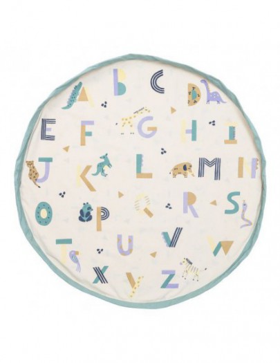 PLAY & GO SPEELMAT/ OPBERGZAK ANIMAL ALPHABET