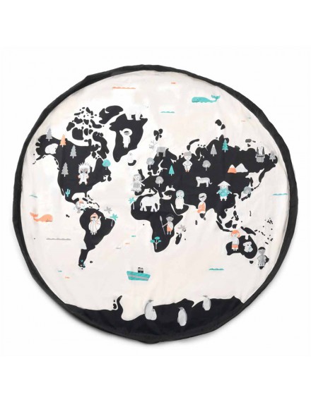 PLAY & GO SPEELMAT/ OPBERGZAK WORLDMAP STARS