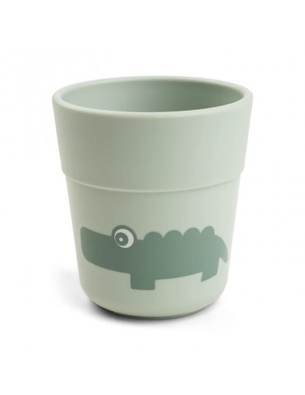 DONE BY DEER FOODIE MINI MUG CROCO GREEN