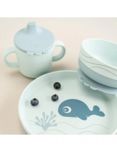 DONE BY DEER FOODIE DINNER SET BLAUW