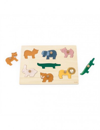 TRIXIE HOUTEN INLEGPUZZEL DIEREN 7 STUKS