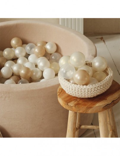 MOJE BALLENBAD 90X40 VELVET BEIGE + 200 BALLEN