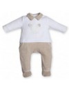 OT FIRST KRUIPPAKJE TEDDY BEIGE GESTREEPT