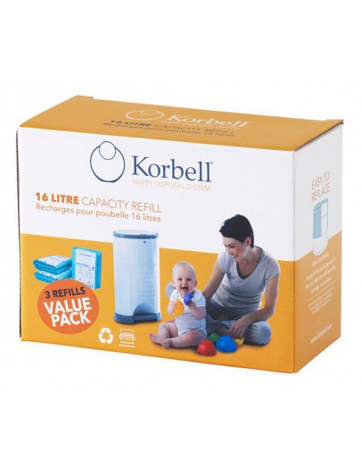 KORBELL NAVULLING PAMPEREMMER 3-PACK