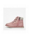 TIMBERLAND POCKEY PINE FLUFFY-COLLAR ZIP BOOT VOOR PEUTERS EN KLEUTERS IN ROZE