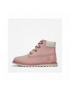 TIMBERLAND POCKEY PINE FLUFFY-COLLAR ZIP BOOT VOOR PEUTERS EN KLEUTERS IN ROZE