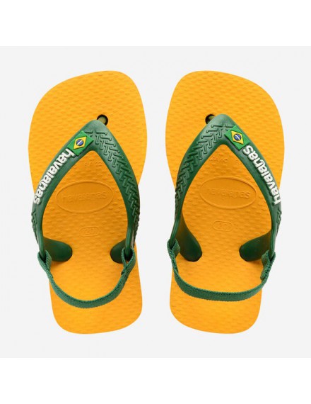 HAVAIANAS BABY BRASIL GEEL/GROEN