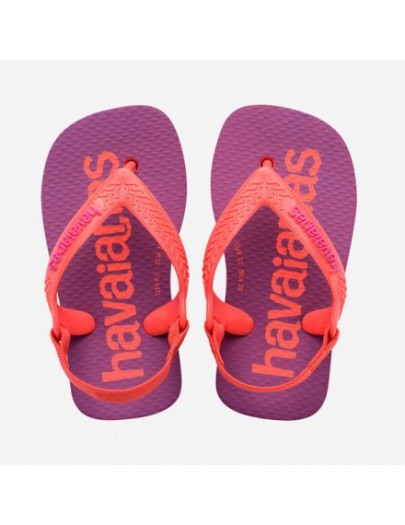 HAVAIANAS BABY LOGO ROZE/ORANJE