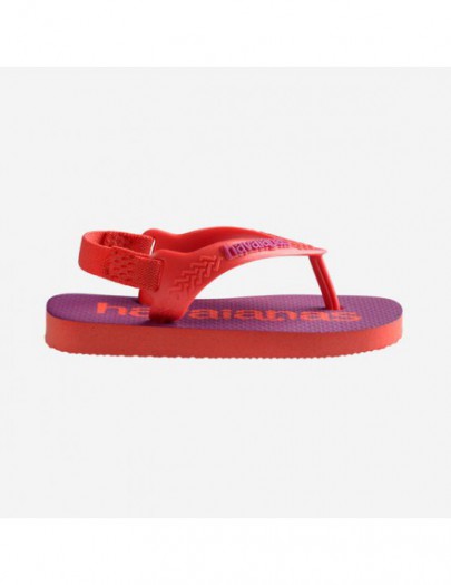 HAVAIANAS BABY LOGO ROZE/ORANJE