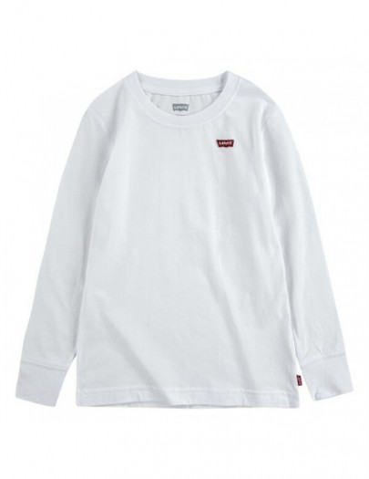 LEVI'S T-SHIRT MET LANGE MOUWEN WIT