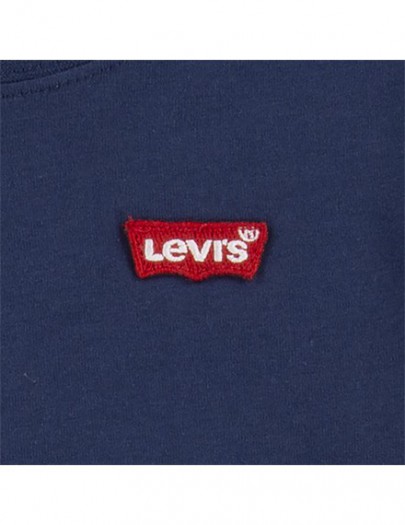 LEVI'S T-SHIRT DONKERBLAUW MET KLEIN LOGO