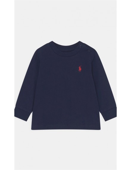 RALPH LAUREN T-SHIRT BASIC  DONKERBLAUW