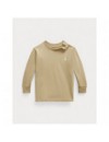 RALPH LAUREN T-SHIRT MET LANGE MOUWEN BEIGE