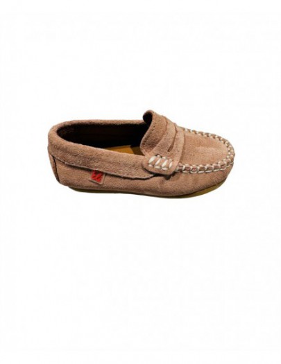 ELI MOCCASIN VELOURS ROZE