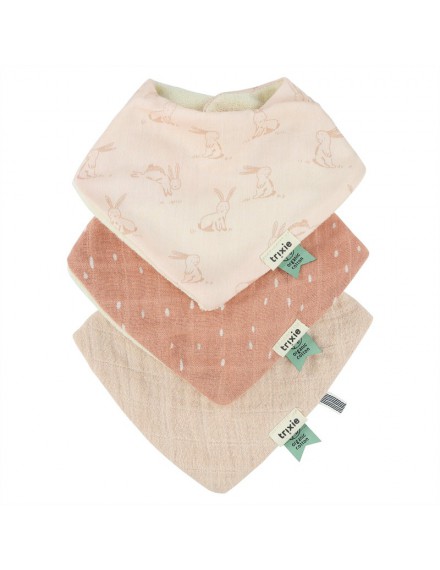 TRIXIE BANDANA SLAB 3 PACK MIX ROSY RABBIT