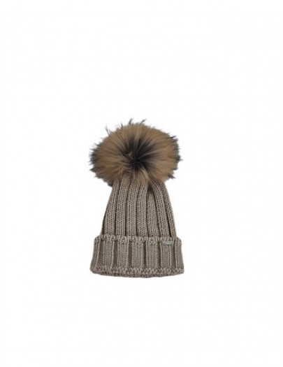 IL TRENINO MUTS WOL BEIGE 1 POMPON