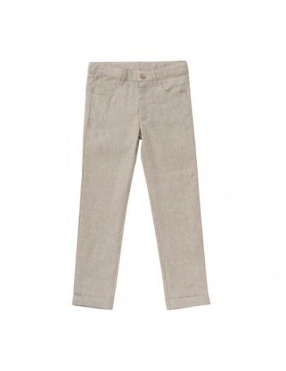 NATINI BROEK LINNEN BEIGE