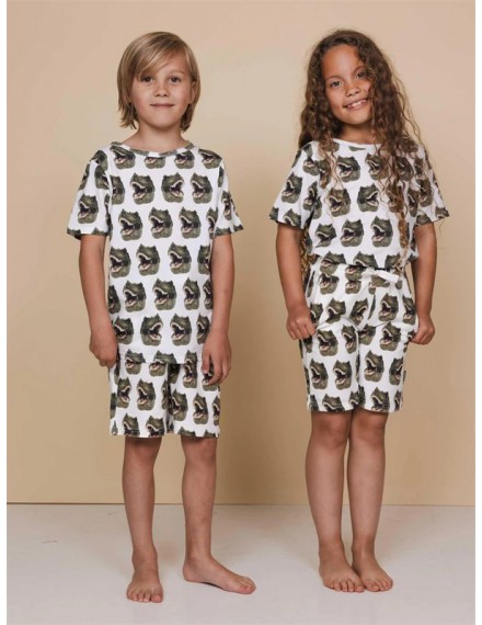 SNURK DINO T-SHIRT EN KORTE BROEK SET KINDEREN