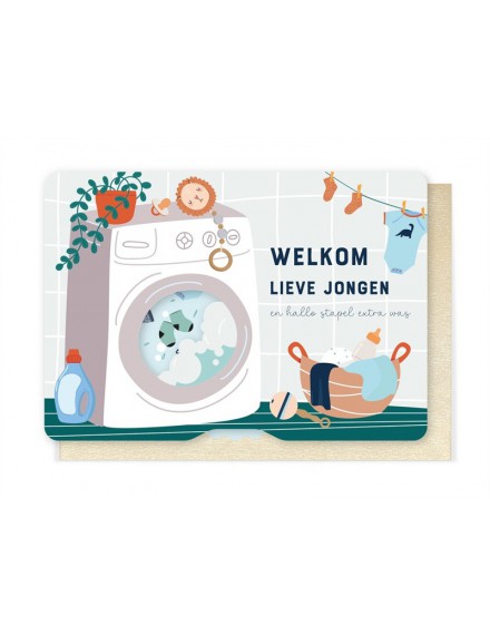 WENSKAART WELKOM LIEVE JONGEN