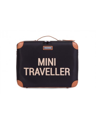 CHILDHOME MINI TRAVELLER VALIESJE ZWART/ GOUD