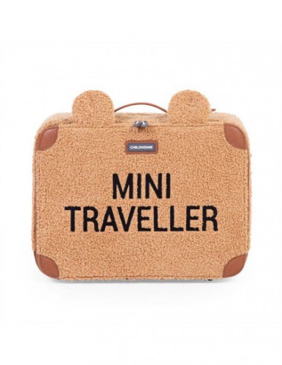 CHILDHOME MINI TRAVELLER VALIESJE TEDDY BROWN