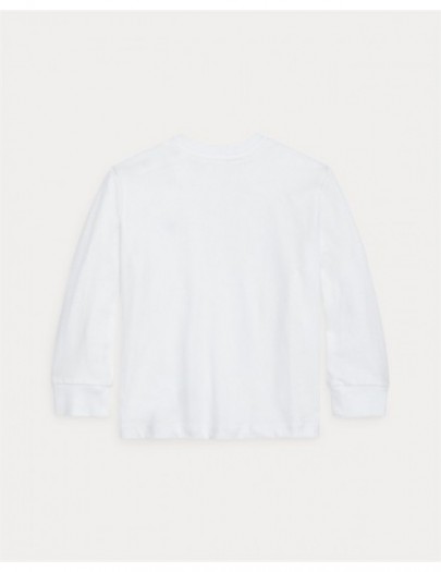 RALPH LAUREN T-SHIRT MET LANGE MOUWEN WHITE