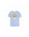 THE ANIMALS OBSERVATORY T-SHIRT ROOSTER KID SOFT BLUE