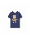 THE ANIMALS OBSERVATORY T-SHIRT ROOSTER KID DEEP BLUE